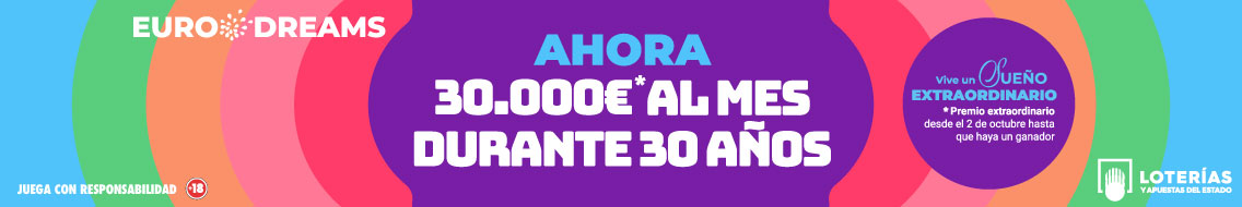 EuroDreams — 30.000 € al mes durante 30 años